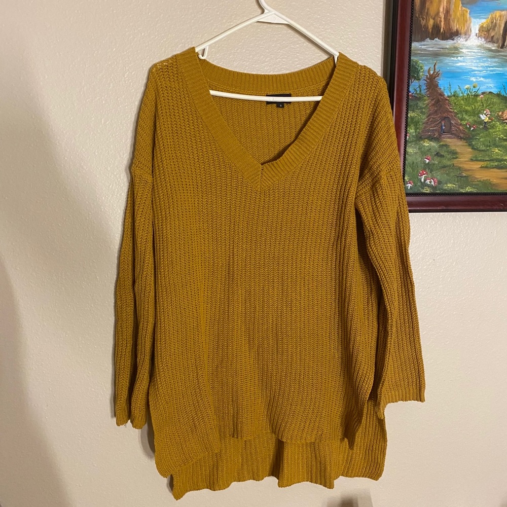 oversized knit sweater